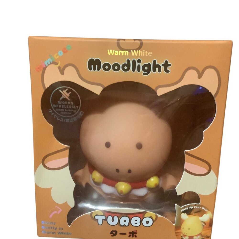 Mimico Turbo‎ Moose Warm White Moodlight Kids Wireless LED Night Light 3 AAA NEW